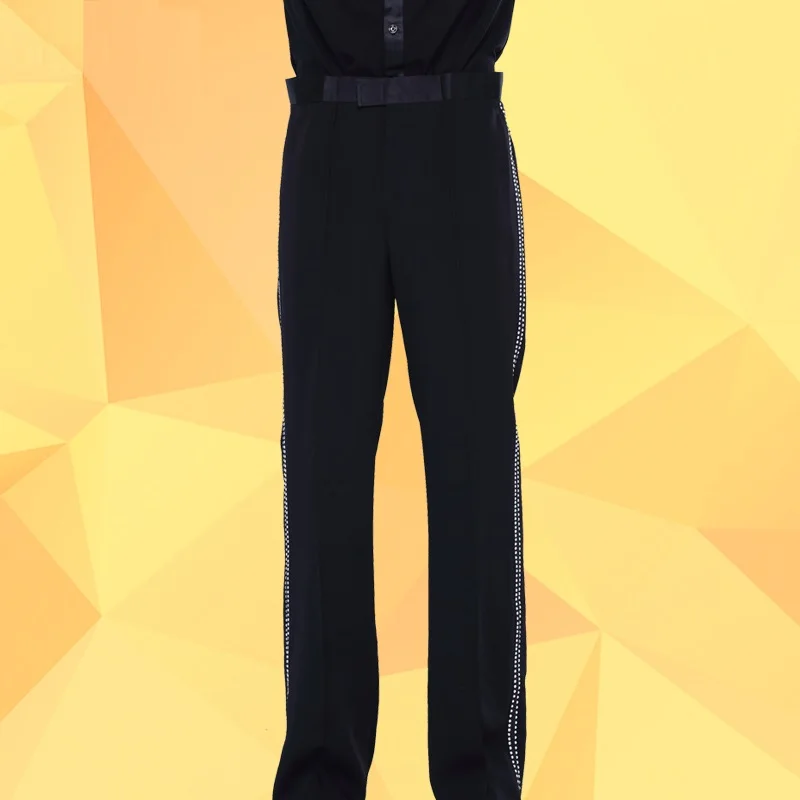 Latin Dance Pant Male Black Fringe Standard Pant Men Square Fitness Chacha Professional Trousers Ballroom Dancing Suit B-6979
Latin Dance Pant Male Black Fringe Standard Pant Men Square Fitness Chacha Professional Trousers Ballroom Dancing Suit B-6979