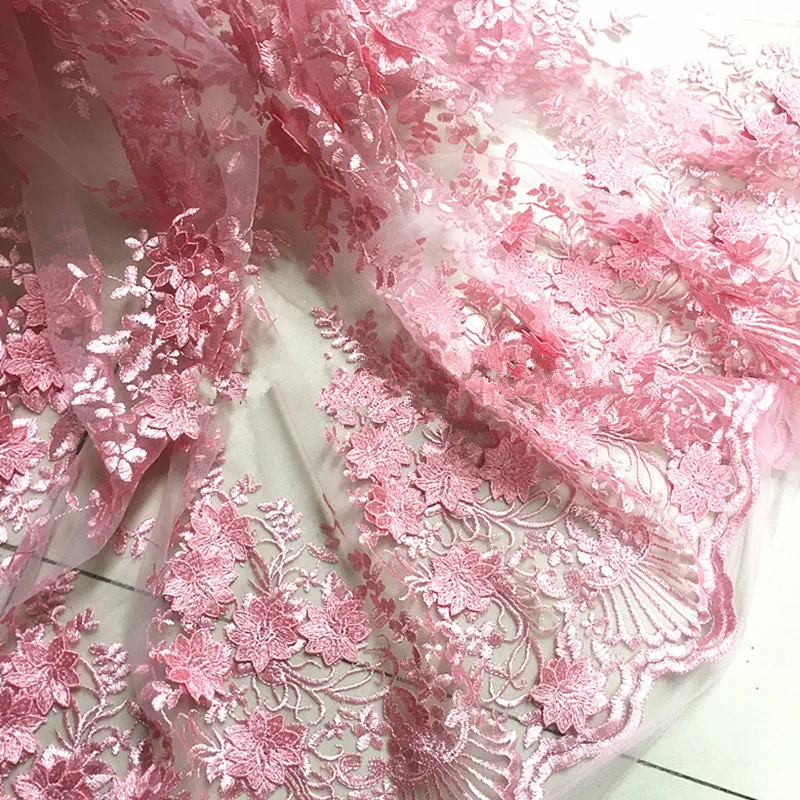 1Meter Pink 3d Flower African Lace Material Sew Wedding Evening Dress Cloth Net Mesh Embroidered Fabric Patchwork Diy 125CM wide
1Meter Pink 3d Flower African Lace Material Sew Wedding Evening Dress Cloth Net Mesh Embroidered Fabric Patchwork Diy 125CM wide
