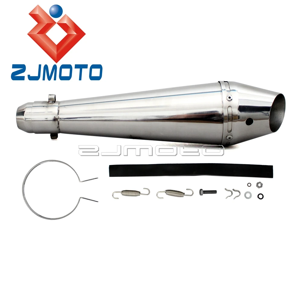 Universal 38-51mm Motorcycle GP Stainless Steel Exhaust Muffler Pipe Slip On Street Bike Exhaust Silencer w/ DB Killer
Universal 38-51mm Motorcycle GP Stainless Steel Exhaust Muffler Pipe Slip On Street Bike Exhaust Silencer w/ DB Killer