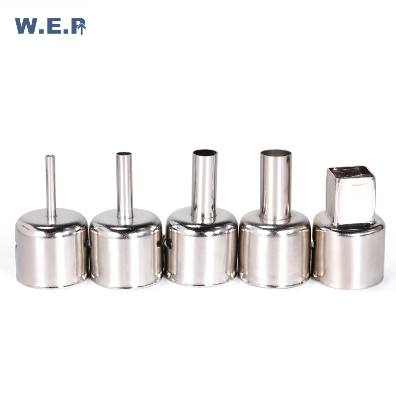 5PCS Soldering Station Heat Gun Nozzle Set Hot Air Gun Head for 853AAA 8786D 899D Rework Station Welding Tool
5PCS Soldering Station Heat Gun Nozzle Set Hot Air Gun Head for 853AAA 8786D 899D Rework Station Welding Tool
