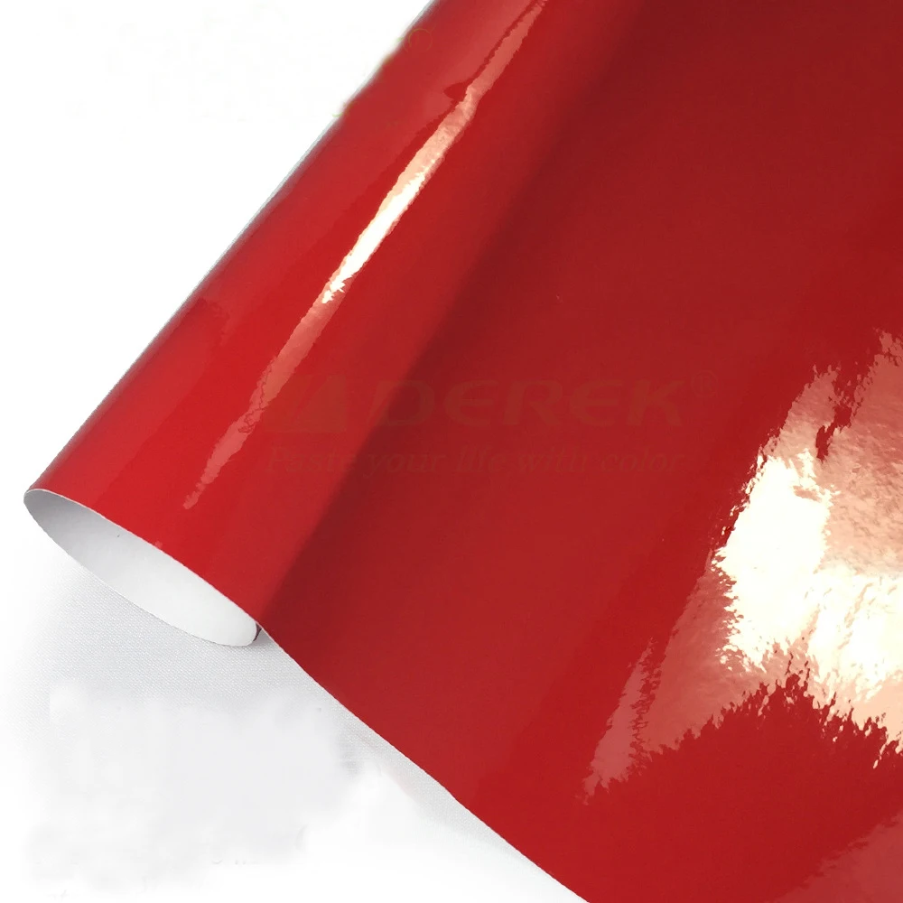 Ярко-красная пленка 100 мм x 1520 Виниловая наклейка защитная для мебели стикер