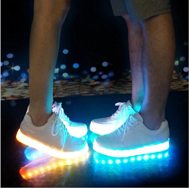 Размеры 27 46 USB зарядка Tenis Led Feminino Basket Light Up кроссовки для детей мальчиков и девочек