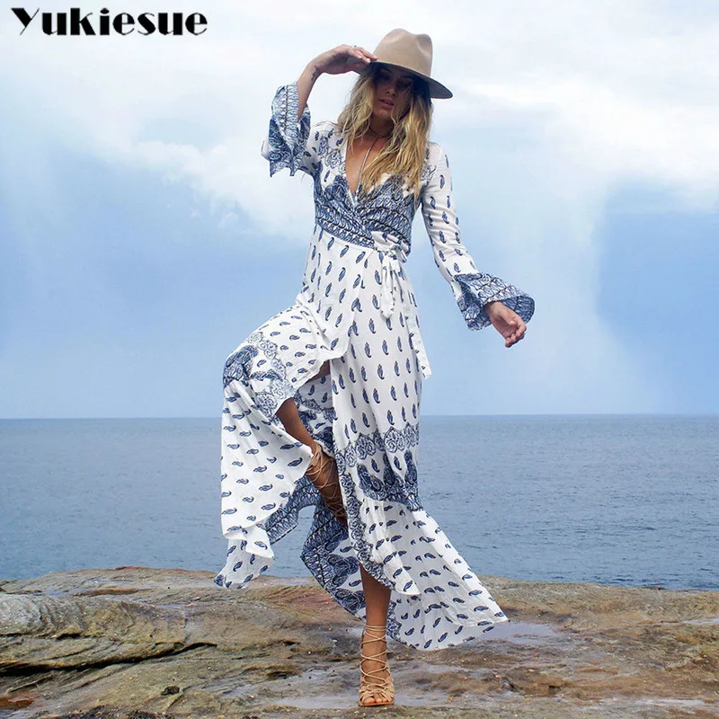 summer Lady Long Chiffon Dress 2022 New Women Long Sleeved printed bohemian Dresses Split up sexy Vintage Clothes beach dress
summer Lady Long Chiffon Dress 2022 New Women Long Sleeved printed bohemian Dresses Split up sexy Vintage Clothes beach dress