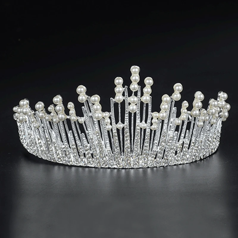 Vintage Princess Pearl Crown Wedding Hair Accessories Tiara Bridal Prom Party Rhinestone HairBand coroa tiara de noiva couronne
Vintage Princess Pearl Crown Wedding Hair Accessories Tiara Bridal Prom Party Rhinestone HairBand coroa tiara de noiva couronne