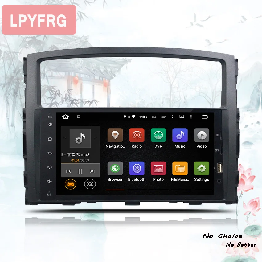 Автомобильный DVD GPS радиоприемник 9 дюймов 1024*600 Octa Core android 10 0 для MITSUBISHI PAJERO V97 2006 до
