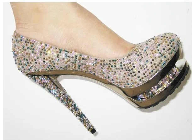 Abesire 2019 Ladies Luxury Crystal Super High Heels Dress Wedding Shoes Woman High Cut-outs Platform Pumps Girls Slip-on Shoes
Abesire 2019 Ladies Luxury Crystal Super High Heels Dress Wedding Shoes Woman High Cut-outs Platform Pumps Girls Slip-on Shoes