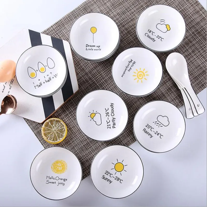 8Pcs Mini Size Pigments Ceramics Soy Dish Sauce Vinegar Jam Dishes Kitchen Small Plate Tableware Novelty Gift 10cm
8Pcs Mini Size Pigments Ceramics Soy Dish Sauce Vinegar Jam Dishes Kitchen Small Plate Tableware Novelty Gift 10cm