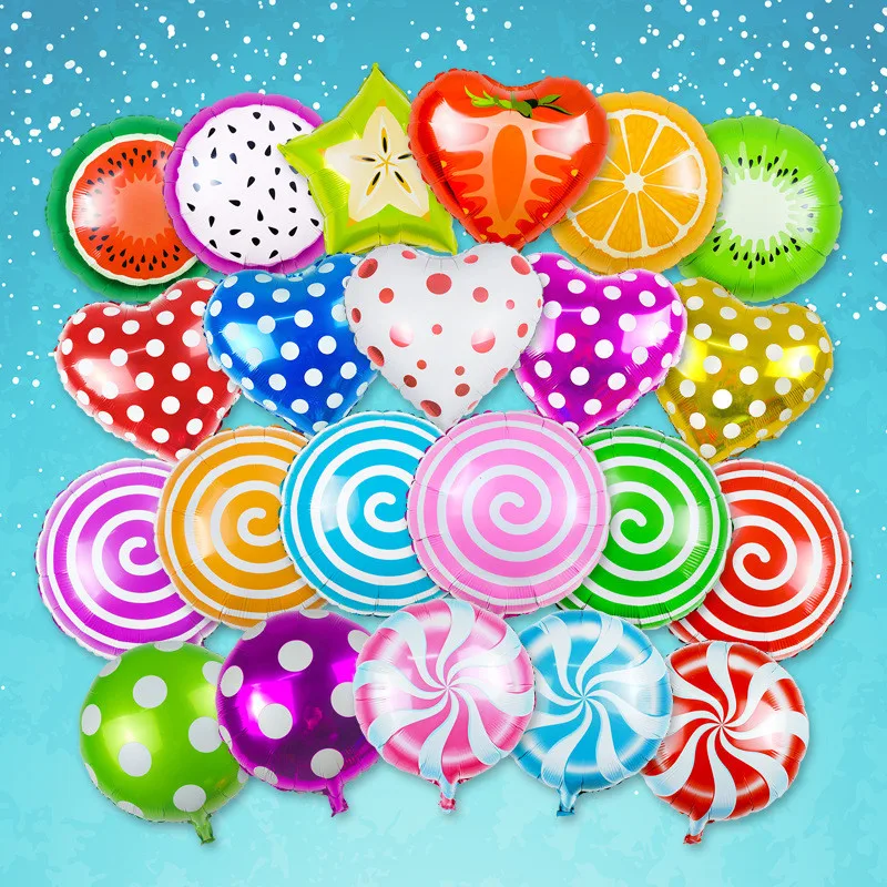 18 inch Fruit Balloons Heart Star Foil Balloon Candy Helium Balloons Birthday Party Decorations Kids Wedding Party Supplies
18 inch Fruit Balloons Heart Star Foil Balloon Candy Helium Balloons Birthday Party Decorations Kids Wedding Party Supplies