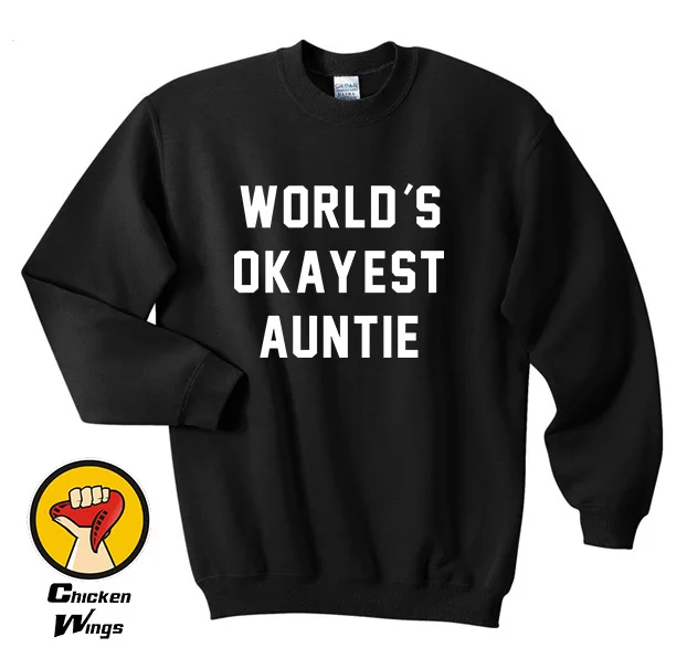 Aunt Shirt World's Okayest Auntie Womens Shirt Aunt Gift Best Aunt Cool Aunt Birthday Top Crewneck Sweatshirt Unisex More Colors
Aunt Shirt World's Okayest Auntie Womens Shirt Aunt Gift Best Aunt Cool Aunt Birthday Top Crewneck Sweatshirt Unisex More Colors
