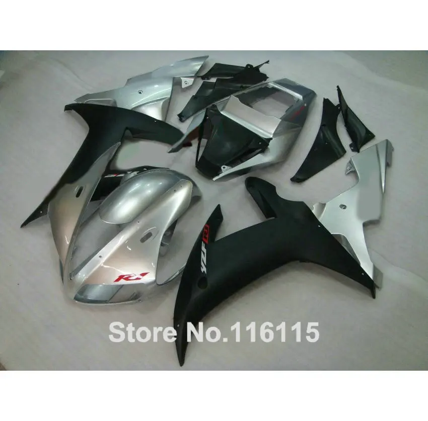 customize Fairing kit for YAMAHA 2002 2003 matte black silver fairings set Full injection molding YZF R1 02 03 YZ46
customize Fairing kit for YAMAHA 2002 2003 matte black silver fairings set Full injection molding YZF R1 02 03 YZ46