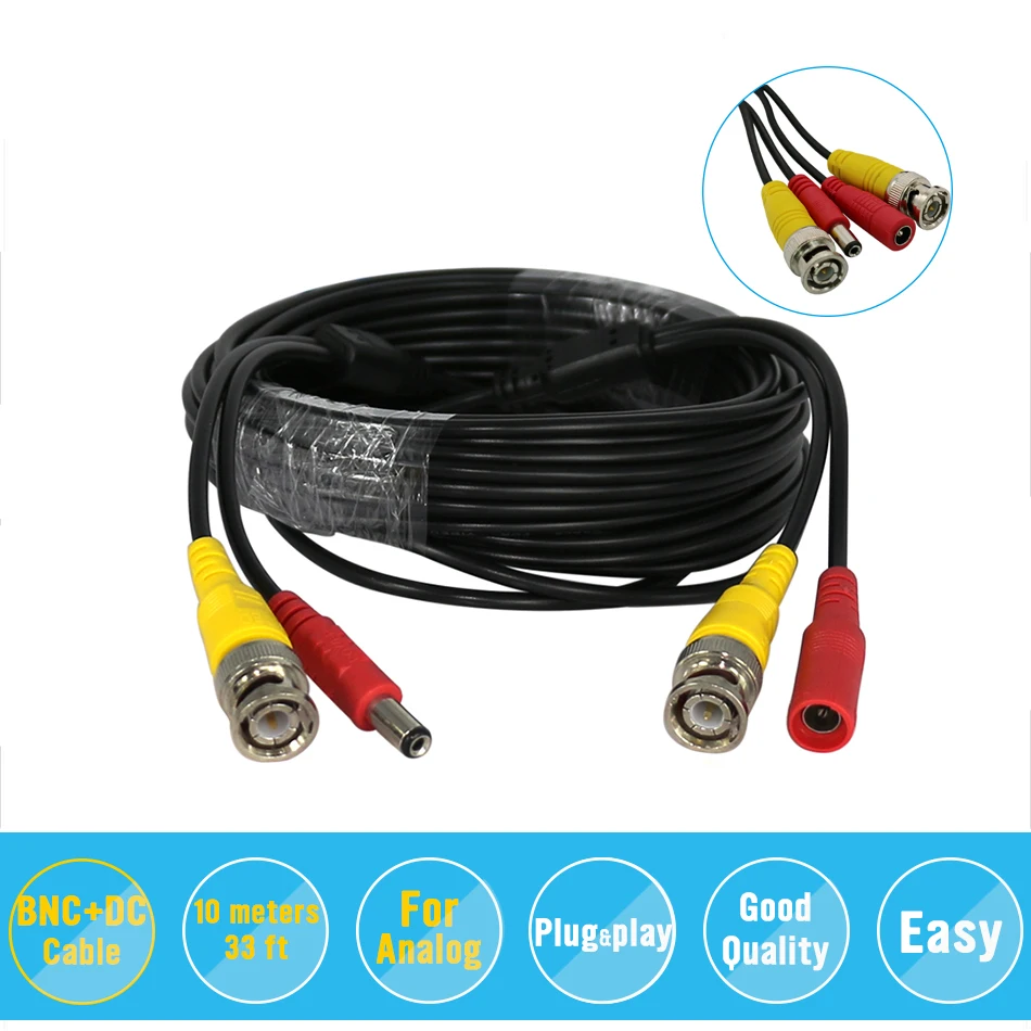 Hiseeu BNC Video Power Siamese Cable 59ft 18m for Analog AHD CVI CCTV Surveillance Camera DVR Kit cctv cable
Hiseeu BNC Video Power Siamese Cable 59ft 18m for Analog AHD CVI CCTV Surveillance Camera DVR Kit cctv cable
