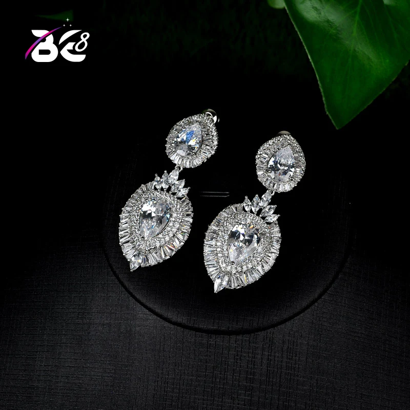 Be 8 Brand Lovely AAA Cubic Zirconia Drop Earrings, Bridal Crystal Wedding Earring for Women Aretes De Mujer Modernos E709
Be 8 Brand Lovely AAA Cubic Zirconia Drop Earrings, Bridal Crystal Wedding Earring for Women Aretes De Mujer Modernos E709