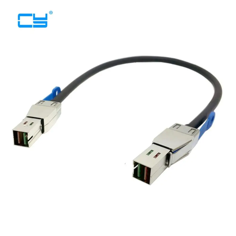 External Mini SAS HD SFF-8644 to Mini SAS High Density HD SFF-8644 Data Server Raid Cable 50cm 12Gbps
External Mini SAS HD SFF-8644 to Mini SAS High Density HD SFF-8644 Data Server Raid Cable 50cm 12Gbps