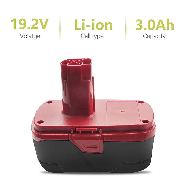 bonacell 2pcs for Craftsman 3000mAh 19.2V Replace Battery C3 130279005 1323903 1323517 11375 11580 11586 17338 17339 CRS1000 | Электроника