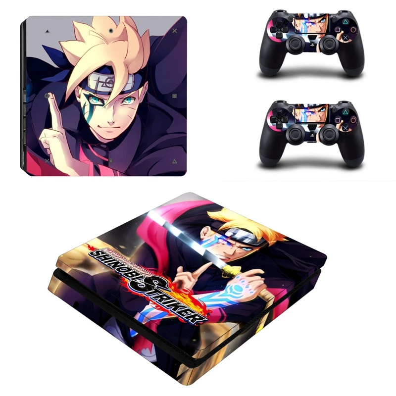 NARUTO TO BORUTO Style Skin For Playstation 4 Slim PS4 Sticker for Console +2 PCS Controller Cover Stickers | Электроника