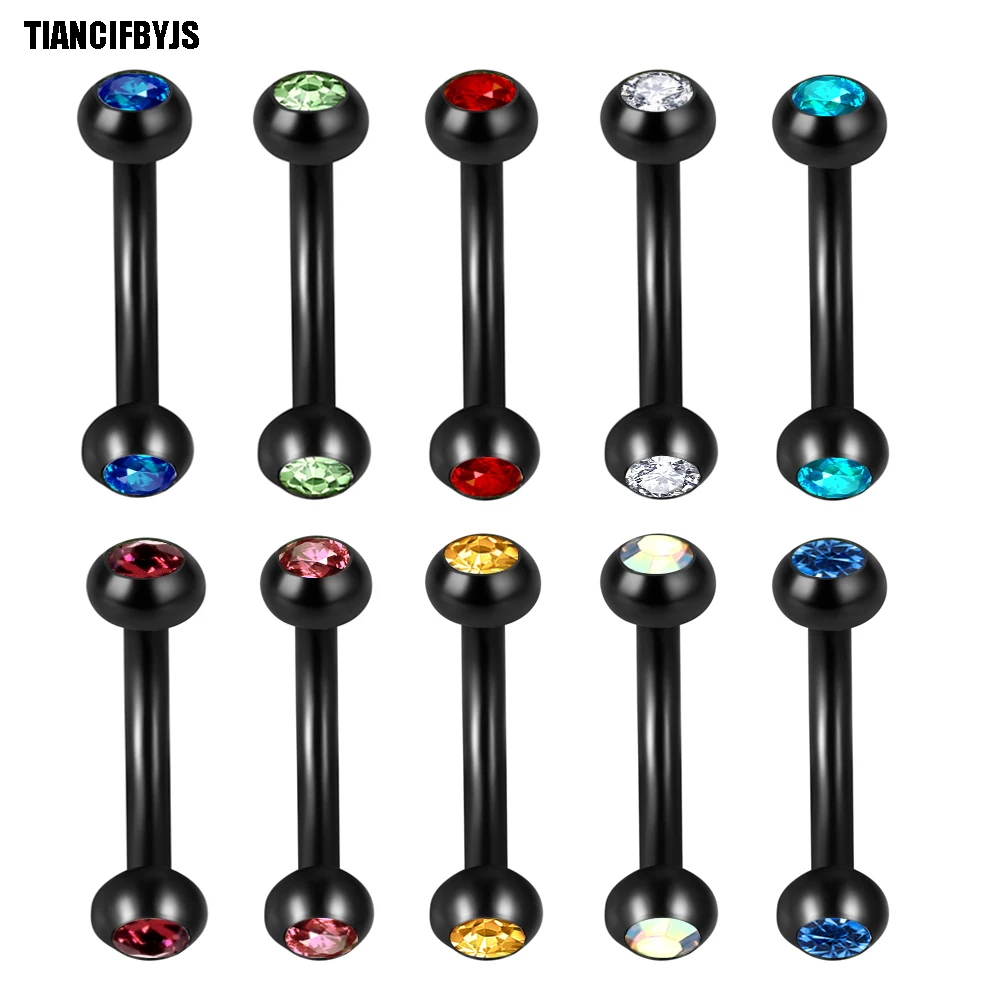 TIANCIFBYJS Surgical Steel Curved Barbell Eyebrow Ring Piercing Bar Crystal Earring Lip Labret Tragus Studs Helix Body Jewelry
TIANCIFBYJS Surgical Steel Curved Barbell Eyebrow Ring Piercing Bar Crystal Earring Lip Labret Tragus Studs Helix Body Jewelry