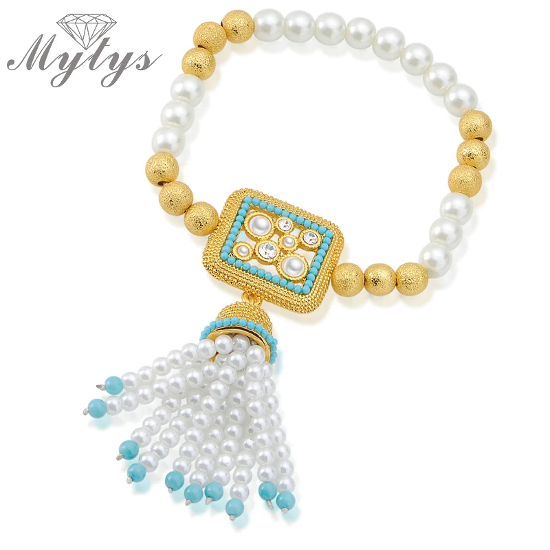 Mytys New Arrival Fashion Romantic Beaded Bracelet Elastic Cord Free Size Pearl Bracelet B951 B952
Mytys New Arrival Fashion Romantic Beaded Bracelet Elastic Cord Free Size Pearl Bracelet B951 B952