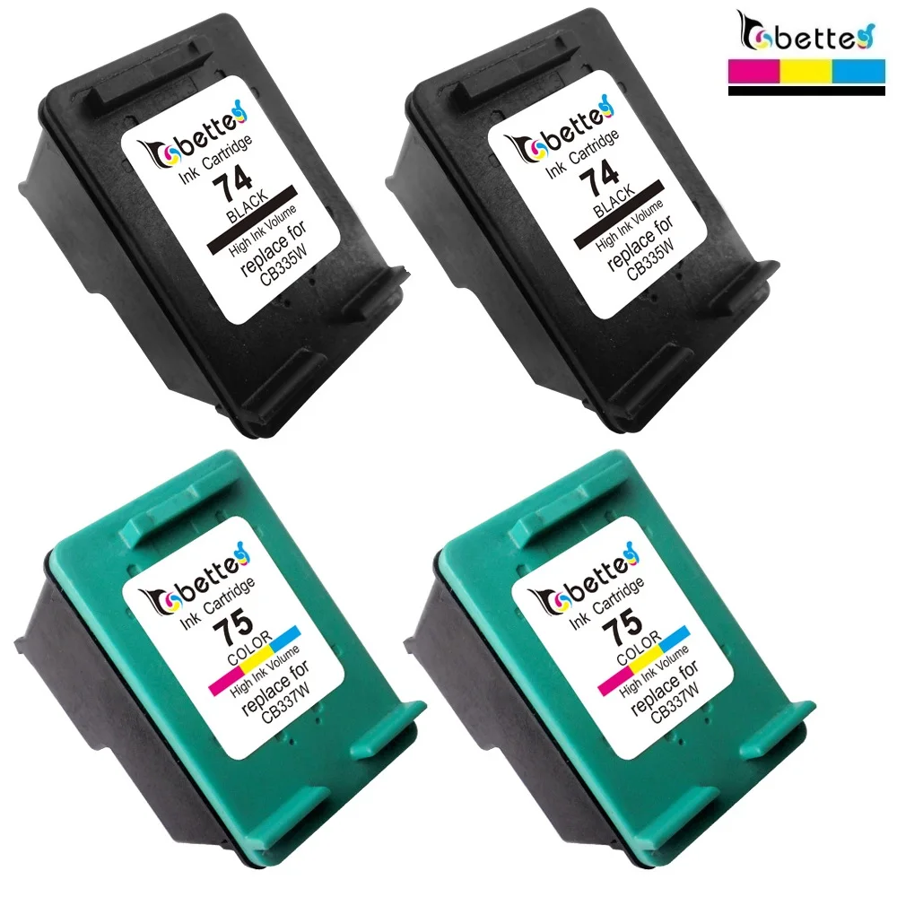 4PK, чернильные картриджи для HP 74 75 Deskjet D4200 D4245 D4260 D4263 D4268 D4300 D4360 D4363 D4368 Officejet J5700 J5725 J5730 J5735
4PK, чернильные картриджи для HP 74 75 Deskjet D4200 D4245 D4260 D4263 D4268 D4300 D4360 D4363 D4368 Officejet J5700 J5725 J5730 J5735