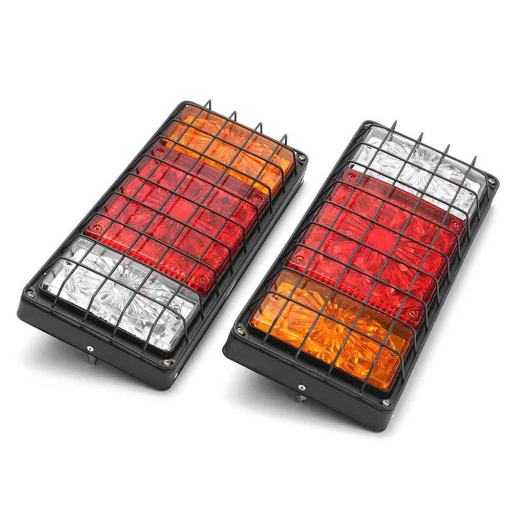 1 Pair 40 LEDs Car Rear Tail Lights with Net Warning Lamps for Truck Trailer 24V Vehicles Stop Brake Lights Car styling
1 Pair 40 LEDs Car Rear Tail Lights with Net Warning Lamps for Truck Trailer 24V Vehicles Stop Brake Lights Car styling