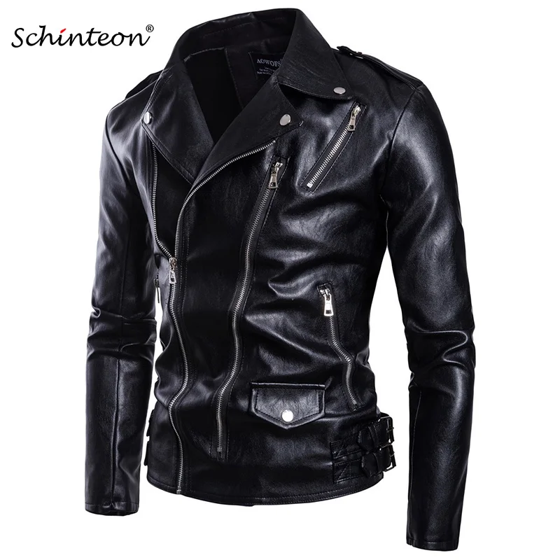 Schinteon M-5XL, Мужская мотоциклетная кожаная куртка, верхняя одежда, ремень на молнии, черный, Мужской мягкий кожзаменитель, байкерское пальто с ...
Schinteon M-5XL, Мужская мотоциклетная кожаная куртка, верхняя одежда, ремень на молнии, черный, Мужской мягкий кожзаменитель, байкерское пальто с ...