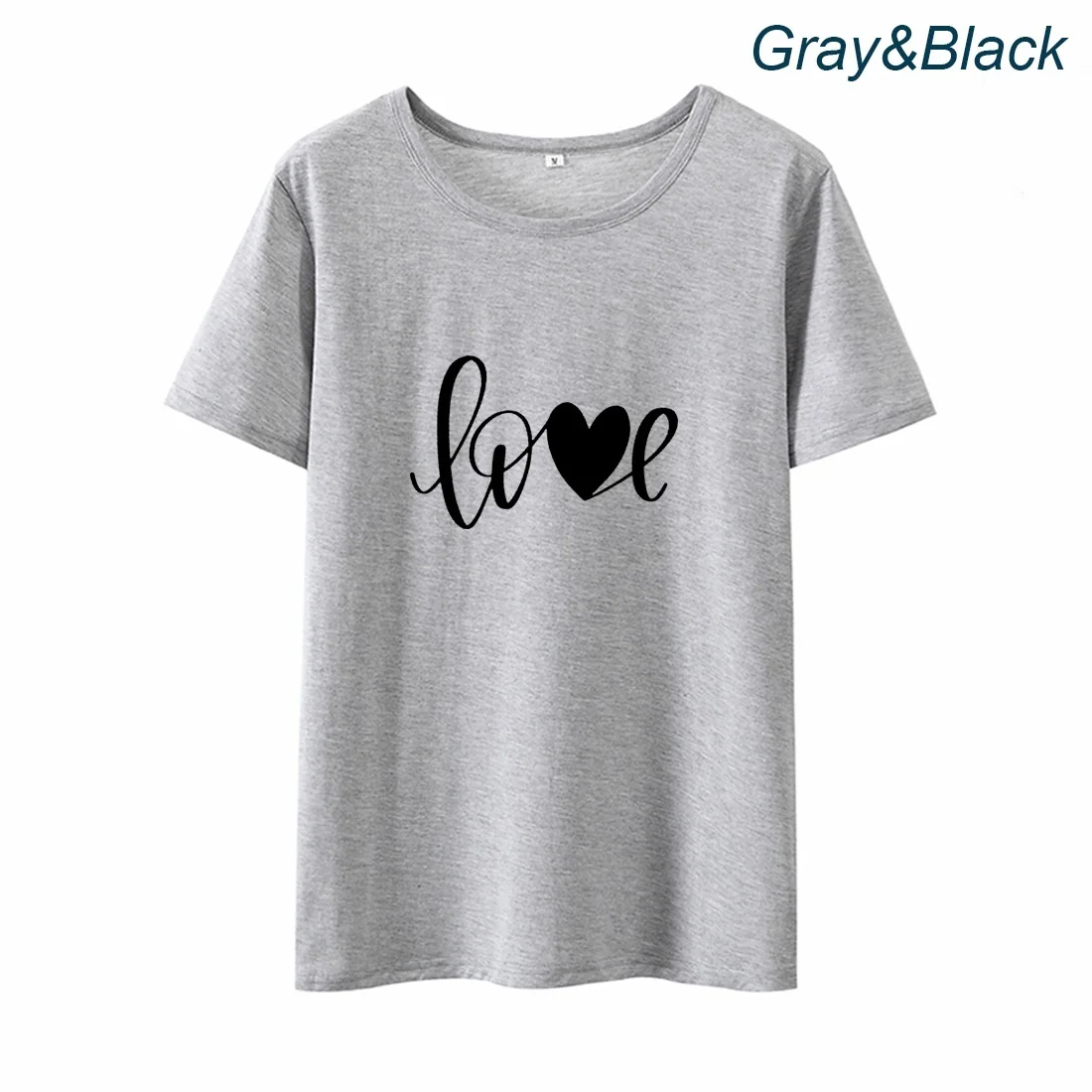 Cute Love Graphic Tee Shirt Femme Summer Short Sleeve Cotton Tshirt Women O-neck Loose T Shirt Women Top Dropshipping
Cute Love Graphic Tee Shirt Femme Summer Short Sleeve Cotton Tshirt Women O-neck Loose T Shirt Women Top Dropshipping