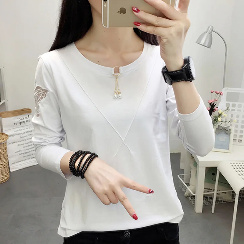 Women 2019 Clothes Long Sleeve T Shirt Autumn Spring T-Shirts Cotton O-Neck Tee Shirt Femme Casual T-shirt Tops Plus Size M-3XL
Women 2019 Clothes Long Sleeve T Shirt Autumn Spring T-Shirts Cotton O-Neck Tee Shirt Femme Casual T-shirt Tops Plus Size M-3XL