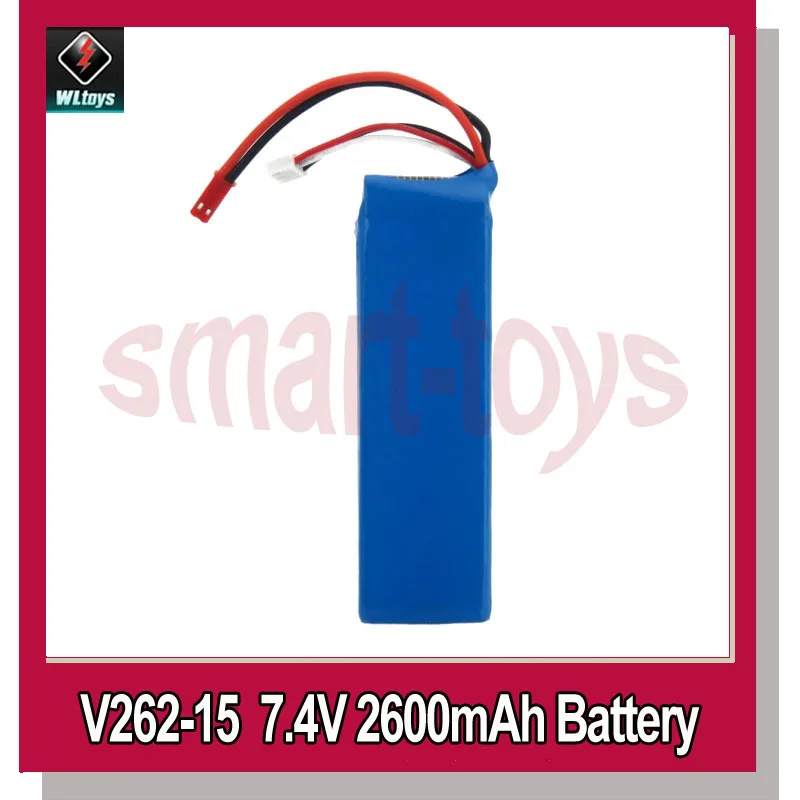 3Pcs V262-15 Battery 7.4V 2000mAh / 2600mah for Wltoys V262 V333 RC Quadcopter Spare Parts
3Pcs V262-15 Battery 7.4V 2000mAh / 2600mah for Wltoys V262 V333 RC Quadcopter Spare Parts