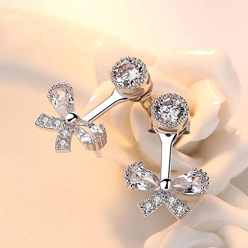 100% 925 sterling silver fashion shiny crystal bowknot ladies`stud earrings women jewelry female Christmas gift drop shipping
100% 925 sterling silver fashion shiny crystal bowknot ladies`stud earrings women jewelry female Christmas gift drop shipping