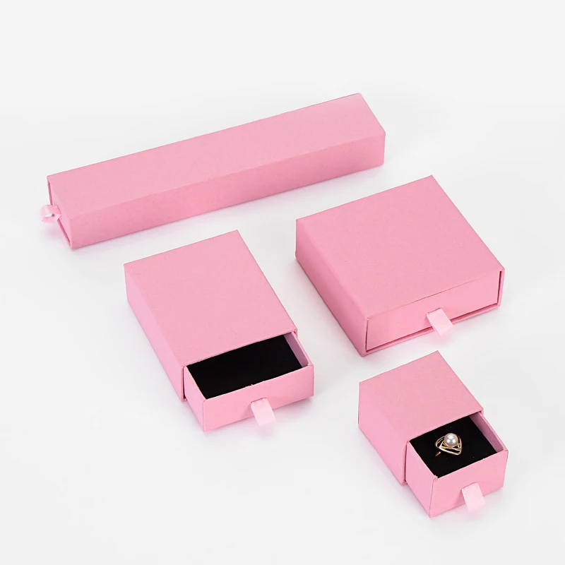 Customized logo Pink Drawer Box Earring Jewelry Packaging Pink Kraft Paper Necklace Pendant Carrying Cases Wholesale 60pcs/lot
Customized logo Pink Drawer Box Earring Jewelry Packaging Pink Kraft Paper Necklace Pendant Carrying Cases Wholesale 60pcs/lot