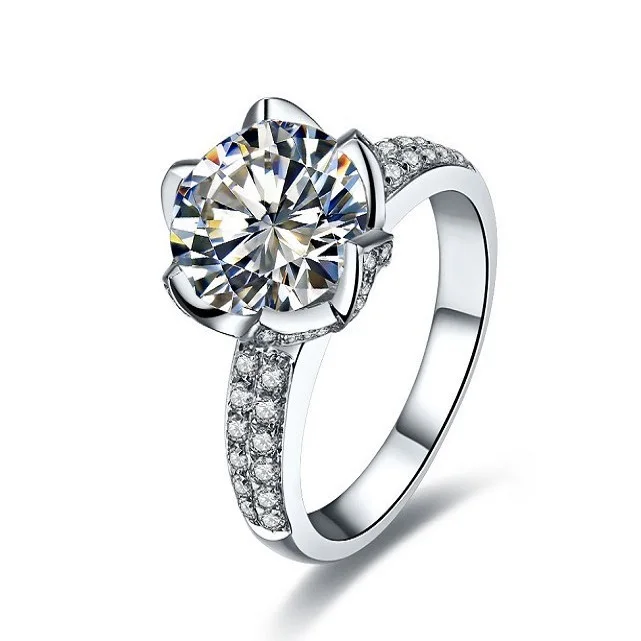 Wholesale Tested Positive Quality Guarantee Solid White Gold Ring 3Ct Diamond Carbon Moissanite Engagement Ring Lotus Women
Wholesale Tested Positive Quality Guarantee Solid White Gold Ring 3Ct Diamond Carbon Moissanite Engagement Ring Lotus Women