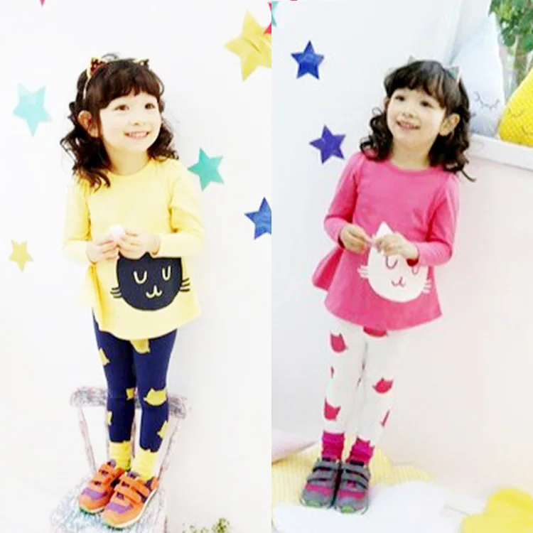 New Spring girl clothes sets nice Pure cotton Long Sleeve Cartoon Cat kids baby T shirt+pant Suit Two piece Children's clothing
New Spring girl clothes sets nice Pure cotton Long Sleeve Cartoon Cat kids baby T shirt+pant Suit Two piece Children's clothing