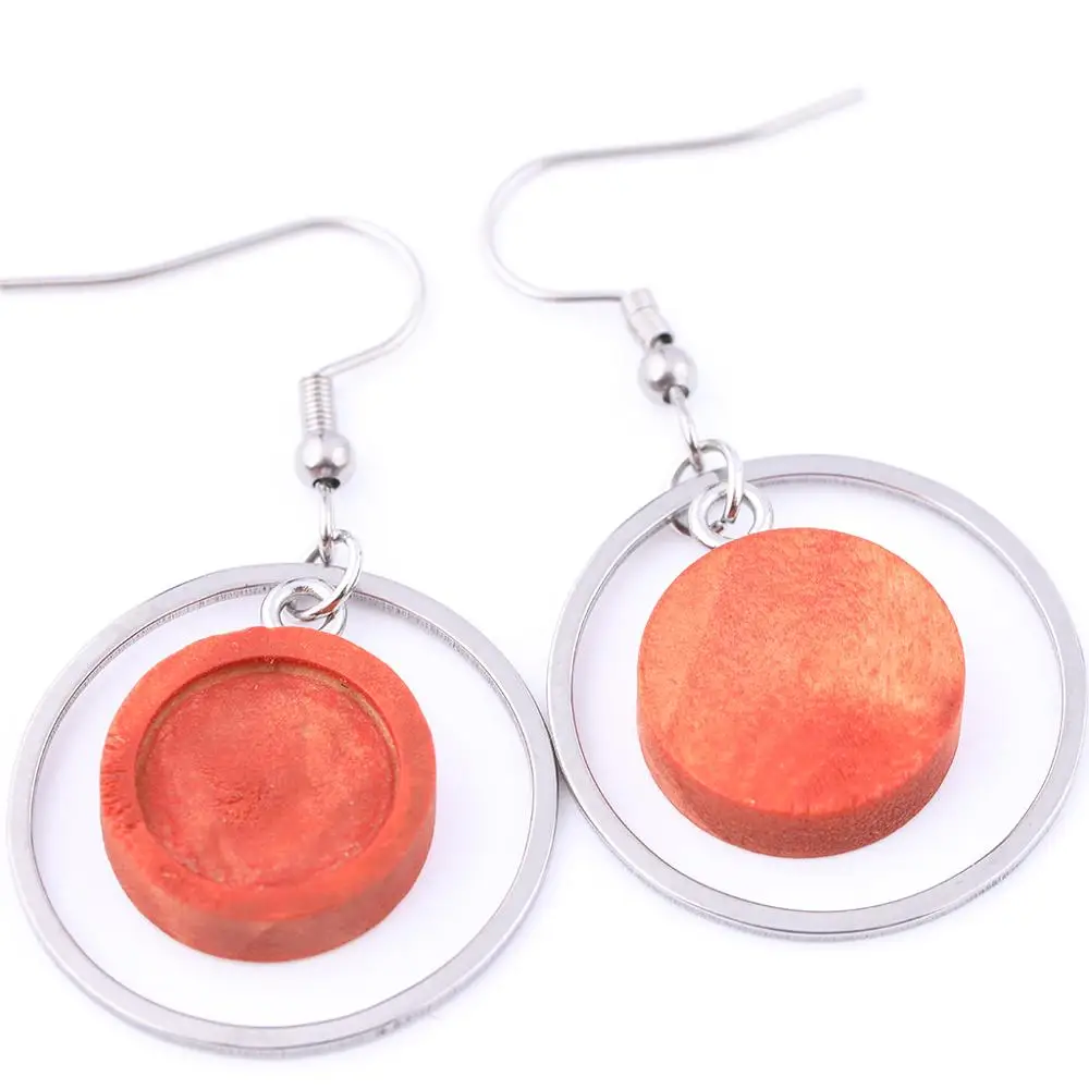 10pcs 12mm Blank Wood Cabochon Earring Base bezels diy Stainless Steel circle hoops for jewelry making supplies
10pcs 12mm Blank Wood Cabochon Earring Base bezels diy Stainless Steel circle hoops for jewelry making supplies