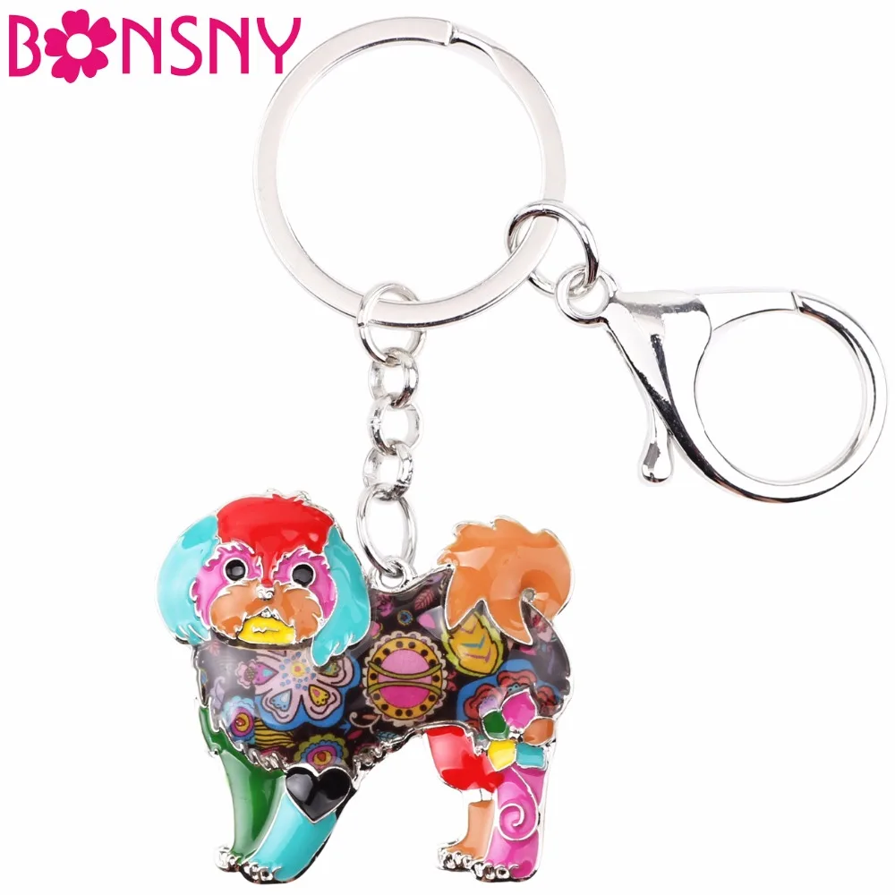 Bonsny Enamel Alloy Shih Tzu Dog Key Chain Keychains Ring Gift For Women Girls Bag Car Charms Pendant Fashion Animal Jewelry New
Bonsny Enamel Alloy Shih Tzu Dog Key Chain Keychains Ring Gift For Women Girls Bag Car Charms Pendant Fashion Animal Jewelry New