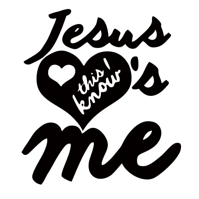 Hot Sale Car Sticker For Jesus This I Know Me Funny Car Window Vinyl Decal Personality Heart Words Car Stying Jdm
Hot Sale Car Sticker For Jesus This I Know Me Funny Car Window Vinyl Decal Personality Heart Words Car Stying Jdm