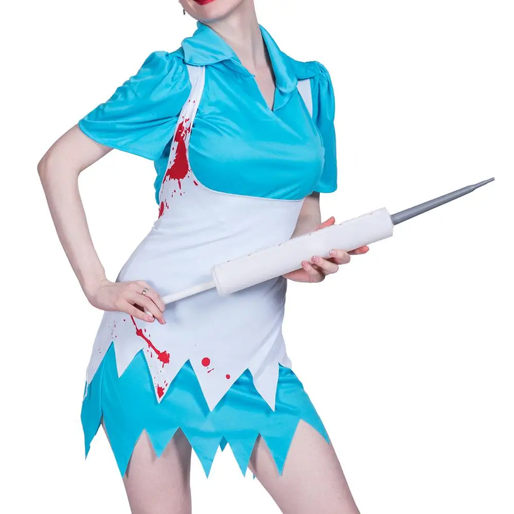 Women Sexy Zombie Bloody Nurse Costume Dress Cosplay Party Fancy Dress for Female Adult Lady Walking Dead Halloween Costumes
Women Sexy Zombie Bloody Nurse Costume Dress Cosplay Party Fancy Dress for Female Adult Lady Walking Dead Halloween Costumes