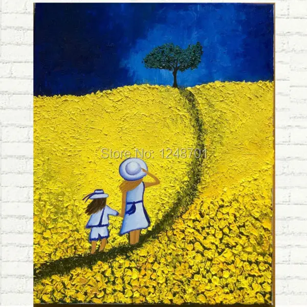 Handpainted cartoon oil painting sisters in the dream flower road Painting thick textured Painting on canvas for home decoration
Handpainted cartoon oil painting sisters in the dream flower road Painting thick textured Painting on canvas for home decoration
