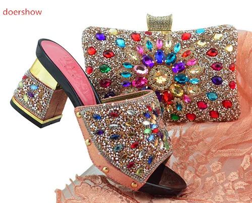 doershow 2018 New African shoes and bag set for party Italian shoes with matching bag new design ladies bag with peach SFG1-3
doershow 2018 New African shoes and bag set for party Italian shoes with matching bag new design ladies bag with peach SFG1-3