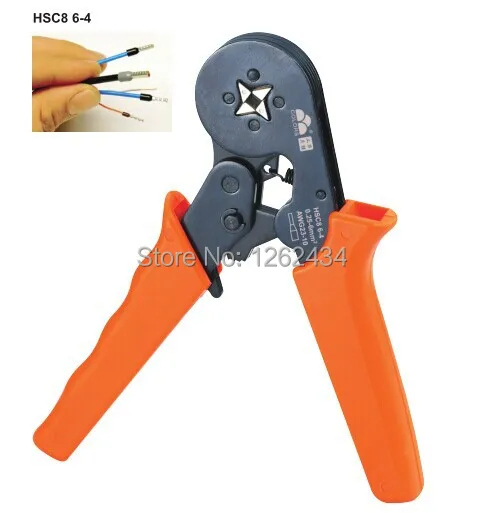 HSC8 6-4 Self-Adjustable Crimping Plier AWG 23-10 Capacity 0.25-6 mm Insulation terminal tool
HSC8 6-4 Self-Adjustable Crimping Plier AWG 23-10 Capacity 0.25-6 mm Insulation terminal tool