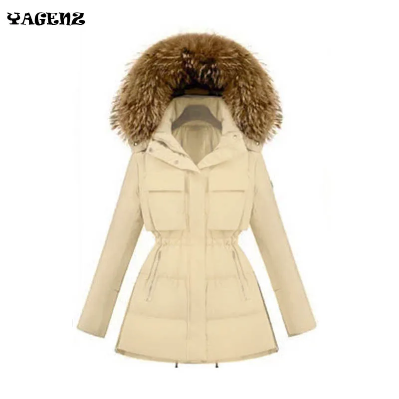 Fur Collar Down Jacket Ms 2019 Winter Women Parka Fur Collar Hooded Doudoune Femme Outwear womens Winter Coats B18
Fur Collar Down Jacket Ms 2019 Winter Women Parka Fur Collar Hooded Doudoune Femme Outwear womens Winter Coats B18