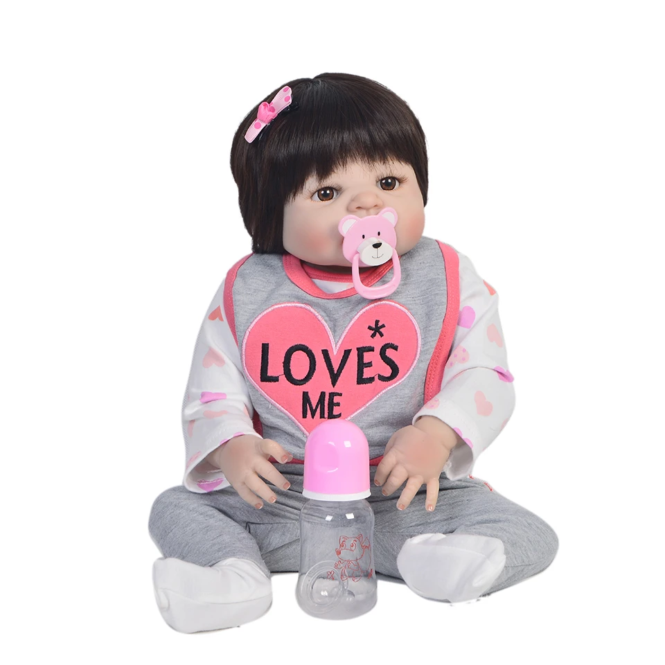 Bebes reborn Real Silicone Reborn Baby girl Doll Toys gift for child birthday present 23"57cm newborn babies alive bathe doll
Bebes reborn Real Silicone Reborn Baby girl Doll Toys gift for child birthday present 23"57cm newborn babies alive bathe doll