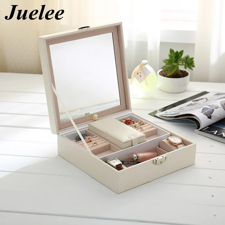 Juelee Wooden Jewelry Box Hand-made embroidery Leather Jewelry Storage Large Capacity Makeup Holder Organizer Velvet Jewelry Box
Juelee Wooden Jewelry Box Hand-made embroidery Leather Jewelry Storage Large Capacity Makeup Holder Organizer Velvet Jewelry Box