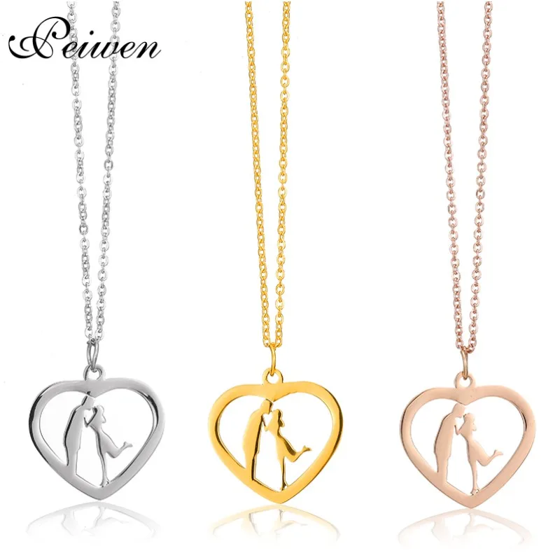 2019 Couple Figure Pendant Necklace Rose Gold Silver Color Stainless Steel Chain For Women Men Charm Choker Heart Love Jewelry
2019 Couple Figure Pendant Necklace Rose Gold Silver Color Stainless Steel Chain For Women Men Charm Choker Heart Love Jewelry