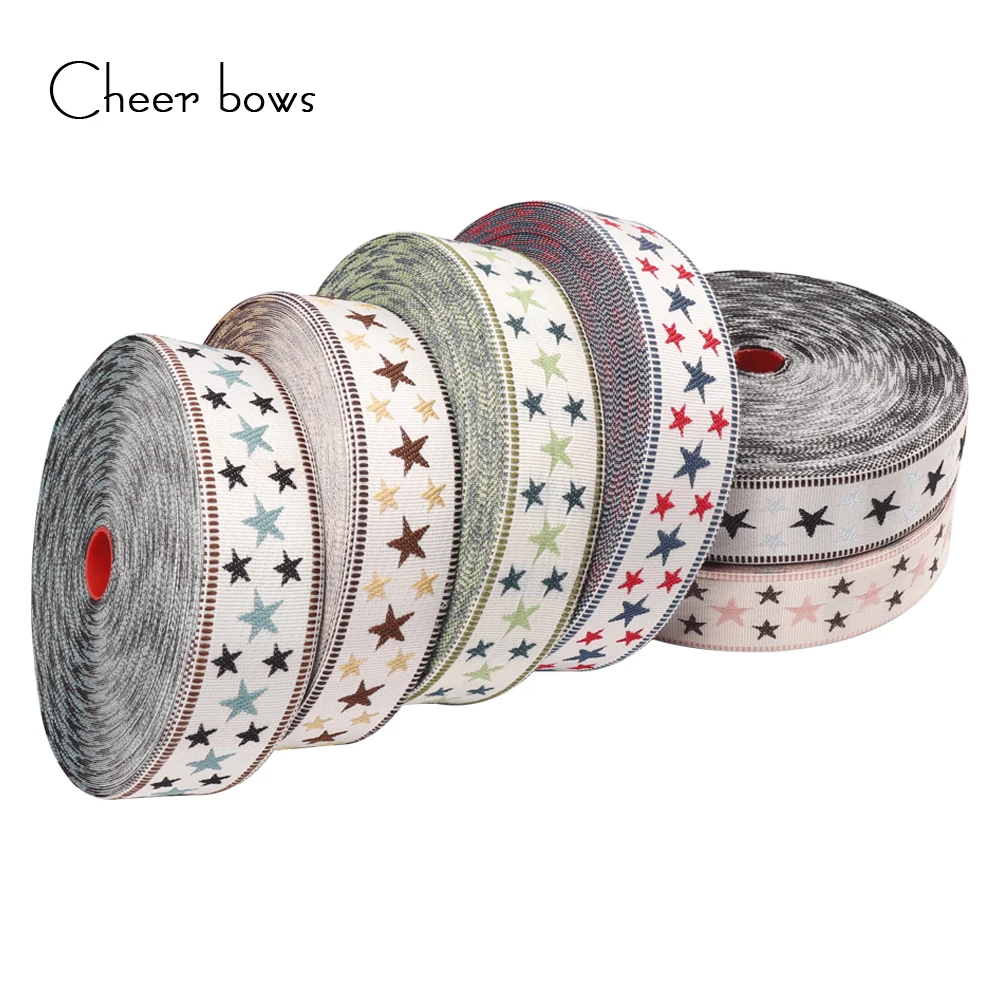 35mm 2yards Embroidered Ribbons Stars Jacquard DIY Apparel Wrapping Trim Sewing Accessories Clothes Decoration Tape
35mm 2yards Embroidered Ribbons Stars Jacquard DIY Apparel Wrapping Trim Sewing Accessories Clothes Decoration Tape