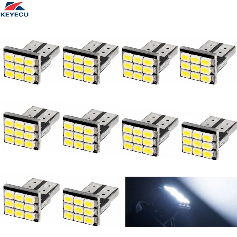 KEYECU 10 шт. DC 12V 6500K T10 клиновидный 1206 9-SMD W5W 168 194 2825 161 158 192 супер белый светодиодный фонарь для салона автомобиля
KEYECU 10 шт. DC 12V 6500K T10 клиновидный 1206 9-SMD W5W 168 194 2825 161 158 192 супер белый светодиодный фонарь для салона автомобиля