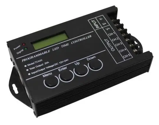 Программируемый светодиодный контроллер RGB с регулировкой яркости TC420, 12 В/24 В постоянного тока, 5 каналов, общая выходная мощность 20 А, общий ...
Программируемый светодиодный контроллер RGB с регулировкой яркости TC420, 12 В/24 В постоянного тока, 5 каналов, общая выходная мощность 20 А, общий ...