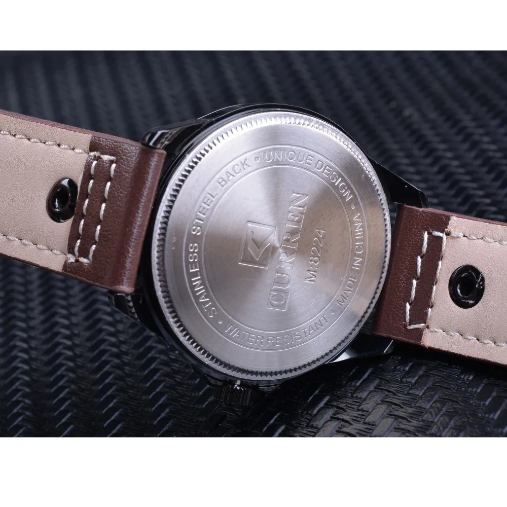 CURREN Brown Genuine Leather Fashion Casual Design Mens Watches Top Brand Luxury Calendar Display Quartz Military Sport Watches
CURREN Brown Genuine Leather Fashion Casual Design Mens Watches Top Brand Luxury Calendar Display Quartz Military Sport Watches