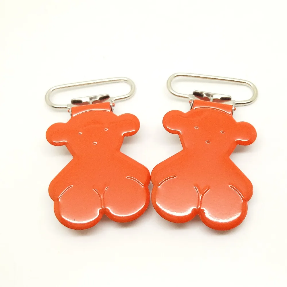100pcs per lot custom bear suspender clip orange color wholesale enamel suspender clips
100pcs per lot custom bear suspender clip orange color wholesale enamel suspender clips
