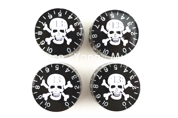 Niko 1 Set of 4pcs Clear Black Skull Crossbones Electric Guitar Knobs For LP SG Style Electric Guitar Free Shipping Wholesales
Niko 1 Set of 4pcs Clear Black Skull Crossbones Electric Guitar Knobs For LP SG Style Electric Guitar Free Shipping Wholesales