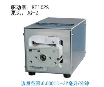 BT102S DG6-2 Industrial Medical Lab Basic Variable Speed Water Fluid Dosing Pump Dosing Peristaltic Pump 0.00016-26ml/min
BT102S DG6-2 Industrial Medical Lab Basic Variable Speed Water Fluid Dosing Pump Dosing Peristaltic Pump 0.00016-26ml/min