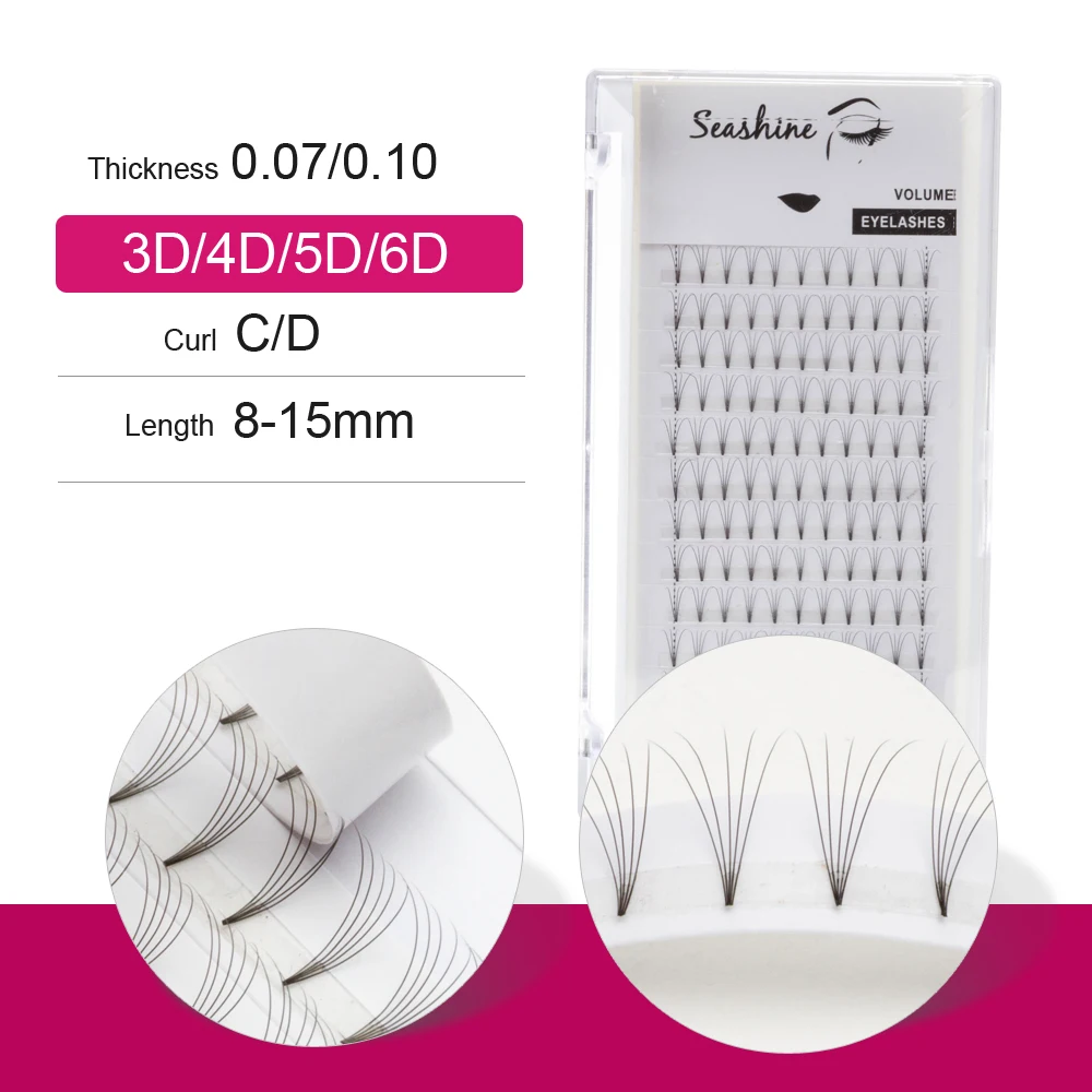 Seashine Lashes Short Stem Pre Made Volume Fans Professional Volume Eyelash Extension
Seashine Lashes Short Stem Pre Made Volume Fans Professional Volume Eyelash Extension